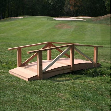 Creekvine Designs 12 ft. Cedar Pearl River Garden Bridge WF1712CVD